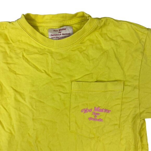 Demetrius Harmon Basic T Shirt XS Mens Sunflower "You Matter Now & Forever" - Picture 3 of 5